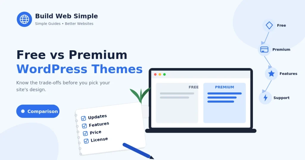 free vs premium WordPress themes