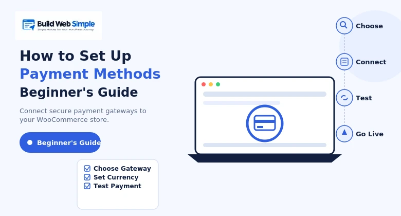 how to set up woocommerce payment methods